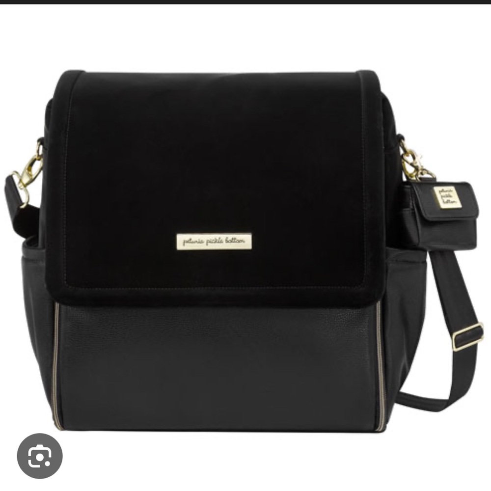 Petunia Pickle Bottom Black Boxy Backpack